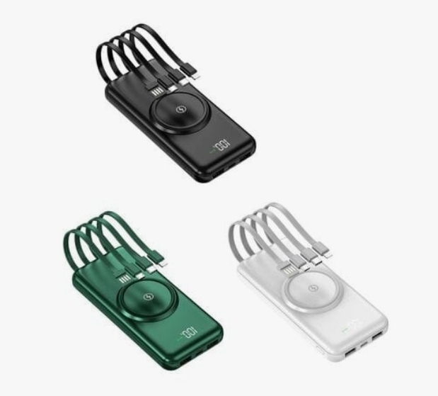 Power Bank с функцией беспроводно зарядки 20000mAh (белый) Power Bank с функцией беспроводно зарядки 20000mAh (белый)