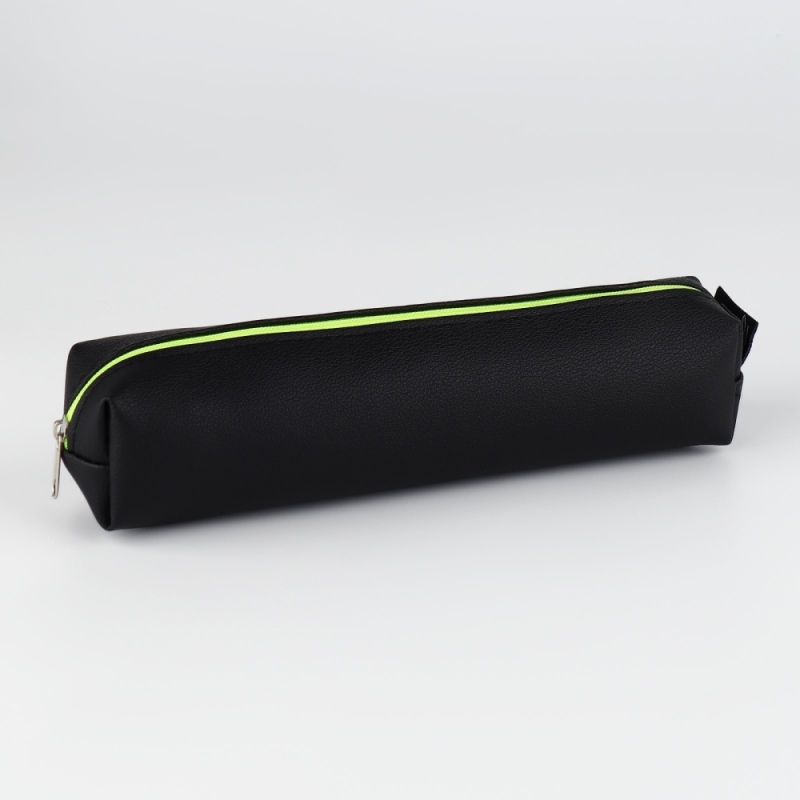 Пенал школьный из искусственной кожи «1 сентября: Черный» , 19 х 8 х 3 см Пенал школьный из искусственной кожи «1 сентября: Черный» , 19 х 8 х 3 см