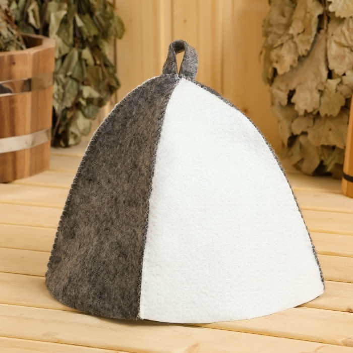 Шапка для бани Шапка для бани "Классическая" комбинированная