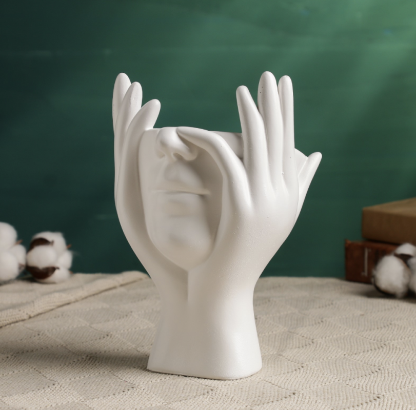 Кашпо - органайзер Кашпо - органайзер "Мечты в руках" белый, 13,5х20х13см