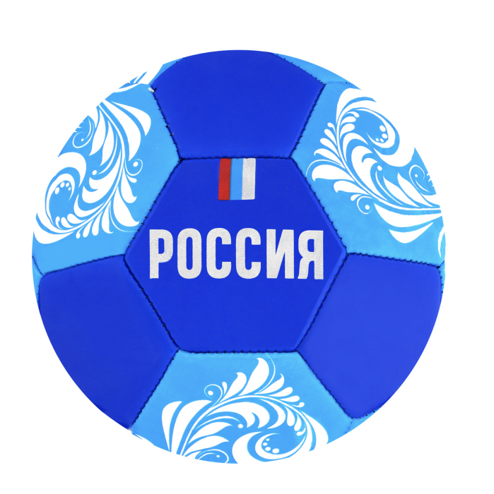 Мяч футбольный ONLYTOP «Россия», PVC, машинная сшивка, 32 панели, р. 5 Мяч футбольный ONLYTOP «Россия», PVC, машинная сшивка, 32 панели, р. 5