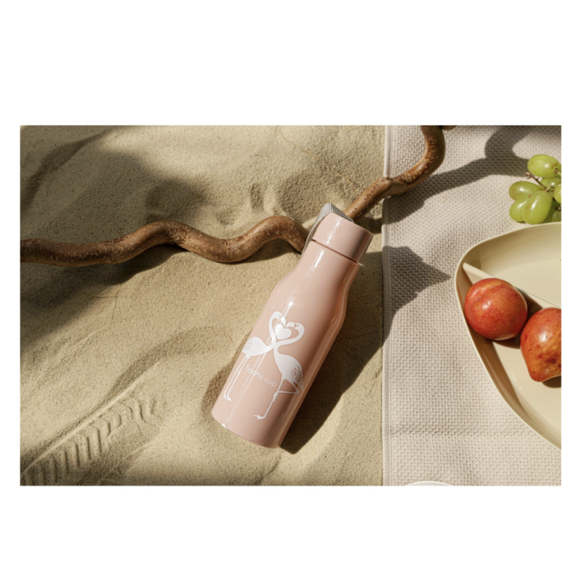 Бутылка для воды пластиковая «Фламинго», 450 мл, цвет розовый Бутылка для воды пластиковая «Фламинго», 450 мл, цвет розовый