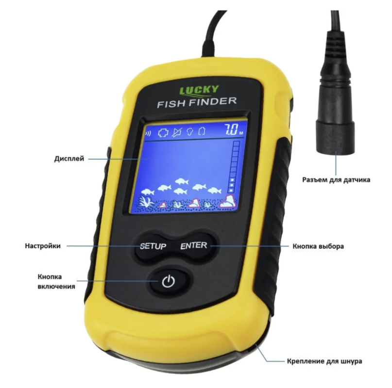 Эхолот для рыбалки проводной FFC1108-1 Эхолот для рыбалки проводной FFC1108-1