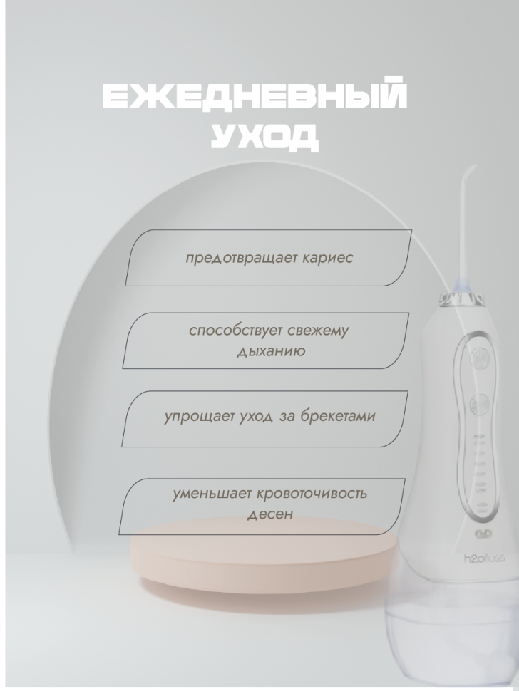 Ирригатор для зубов портативный с насадками