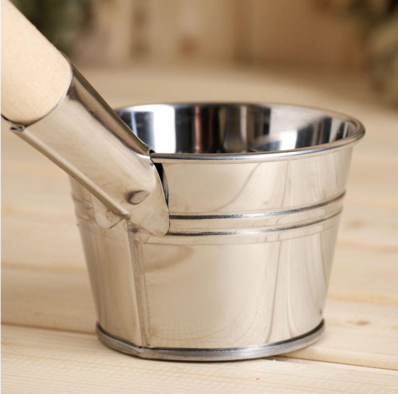 Ковш для бани, "парной", 0,5л, нержавеющая сталь