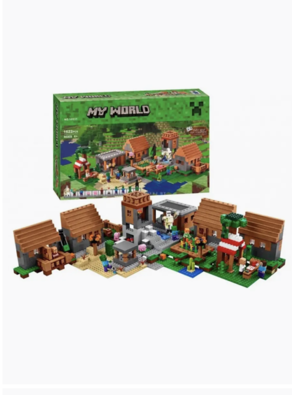Конструктор My World Minecraft Большая деревня 1600 деталей Конструктор My World Minecraft Большая деревня 1600 деталей