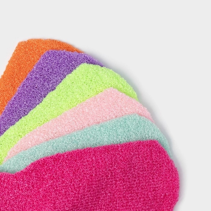 Мочалка - варежка массажная Доляна, 17×12 см, цвет МИКС Мочалка - варежка массажная Доляна, 17×12 см, цвет МИКС