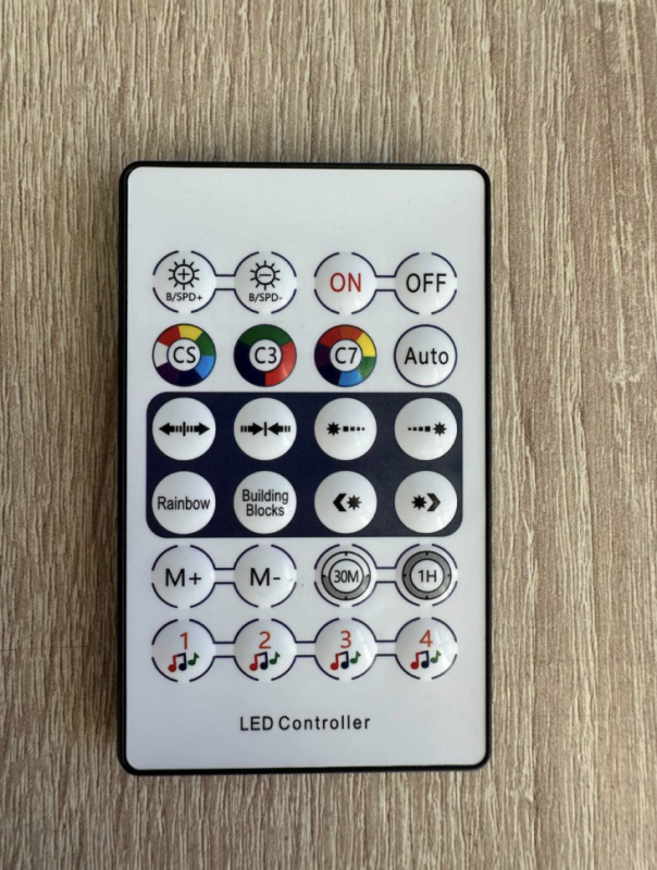 Гирлянда новогодняя на стену умная c пультом, 10 метров