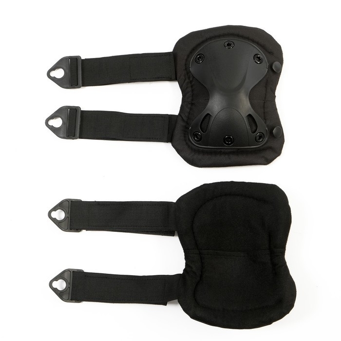 Набор наколенники 17 х 20 см и налокотники 14 х 17.5 см, черные Набор наколенники 17 х 20 см и налокотники 14 х 17.5 см, черные