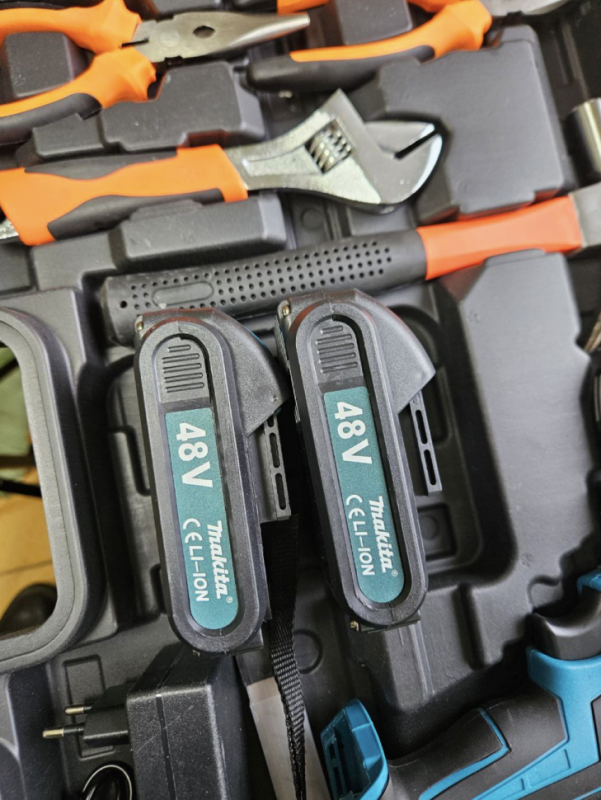 Набор инструментов + Дрель шуроповерт 48V