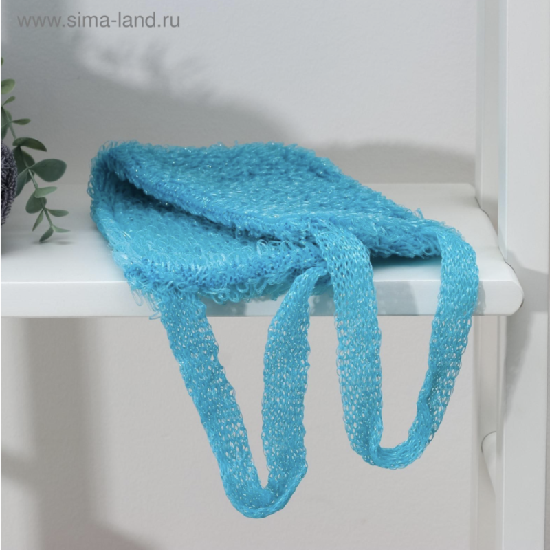 Мочалка для тела Доляна «Банный пояс», 45,5×11 см, цвет МИКС Мочалка для тела Доляна «Банный пояс», 45,5×11 см, цвет МИКС