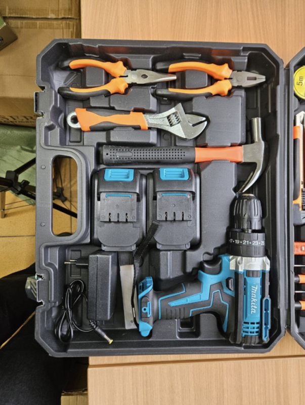 Набор инструментов + Дрель шуроповерт 48V