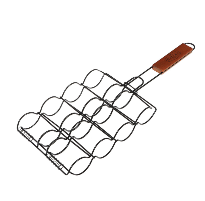 Решётка гриль для сосисок maclay, 26х17 см, нержавеющая сталь, для мангала Решётка гриль для сосисок maclay, 26х17 см, нержавеющая сталь, для мангала