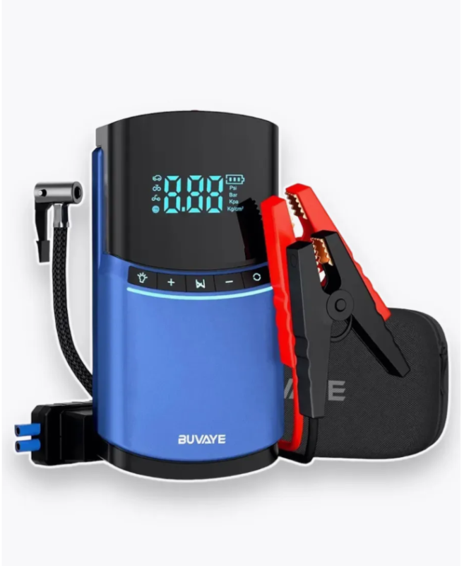 Портативное пусковое устройство с компрессором 4в1