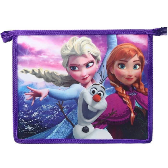 Папка пластиковая для тетрадей А5, на молнии, Холодное сердце Папка пластиковая для тетрадей А5, на молнии, Холодное сердце