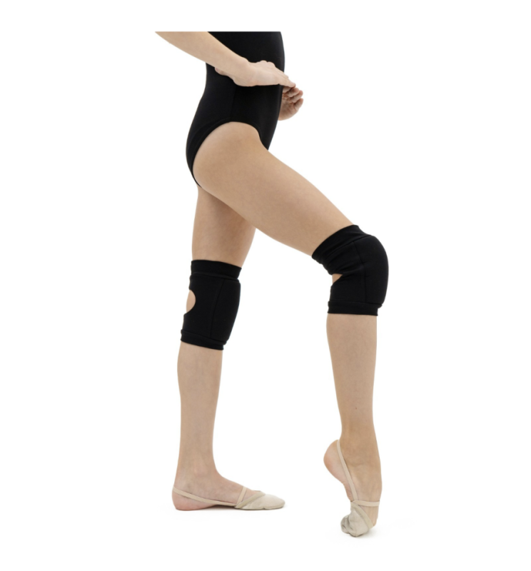 Наколенники для гимнастики и танцев Grace Dance, с уплотнителем, р. XXS, 3-5 лет, цвет чёрный