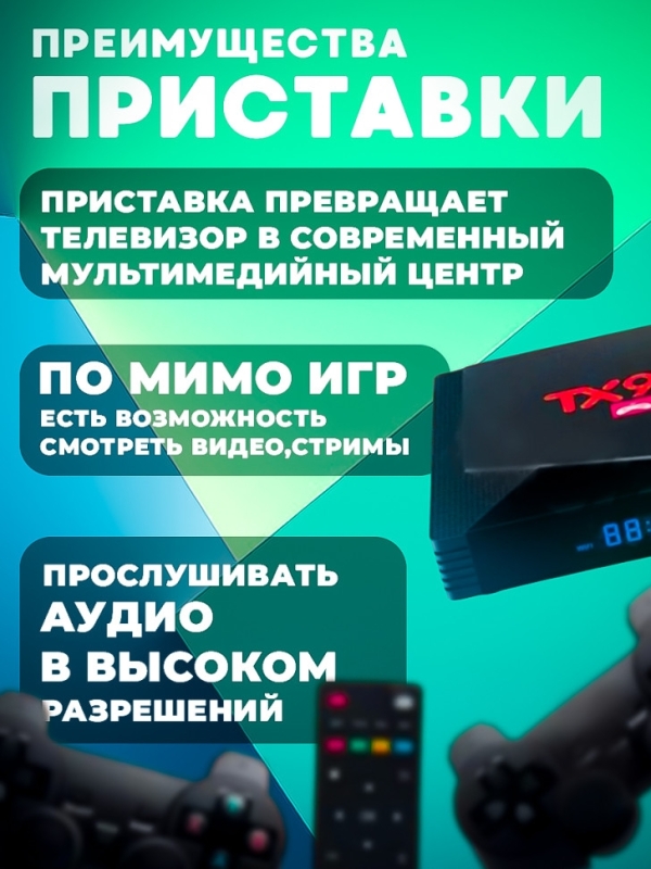 Игровая приставка для телевизора TX 9 PRO Игровая приставка для телевизора TX 9 PRO