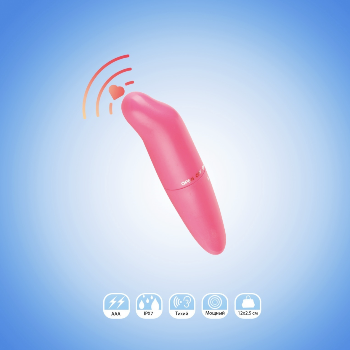 Вибратор мини Оки-Чпоки, для клитора и сосков, вибропуля, IP65, 1 режим, розовый Вибратор мини Оки-Чпоки, для клитора и сосков, вибропуля, IP65, 1 режим, розовый
