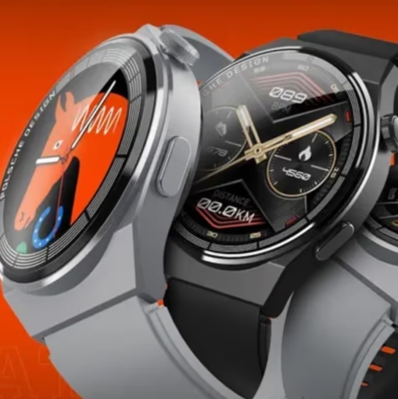 AMAX 3 MAX круглые смарт часы золотые