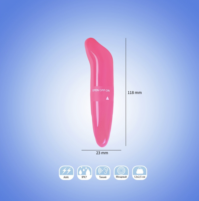 Вибратор мини Оки-Чпоки, для клитора и сосков, вибропуля, IP65, 1 режим, розовый Вибратор мини Оки-Чпоки, для клитора и сосков, вибропуля, IP65, 1 режим, розовый