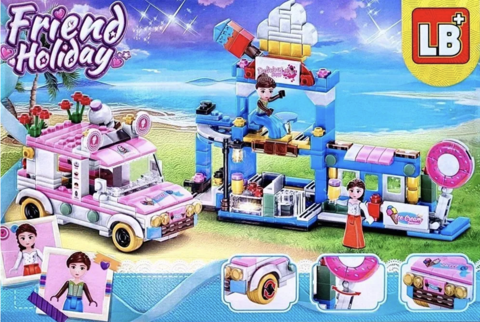 Конструктор Френдс Кондитерская с Led подсветкой 411 деталей