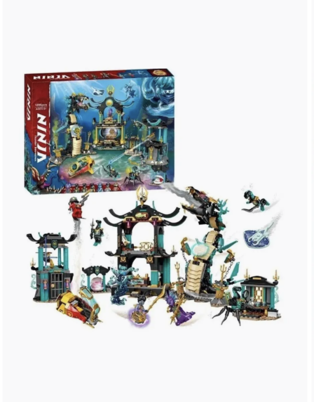 Конструктор Ниндзя Храм Бескрайнего моря 1060 деталей Конструктор Ниндзя Храм Бескрайнего моря 1060 деталей