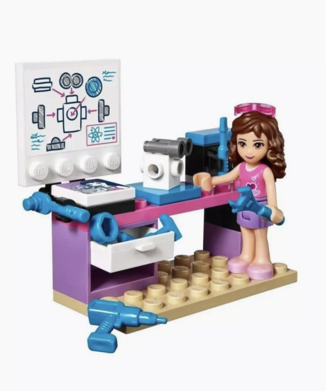 Конструктор Творческая Лаборатория Оливии 100 деталей Конструктор Творческая Лаборатория Оливии 100 деталей