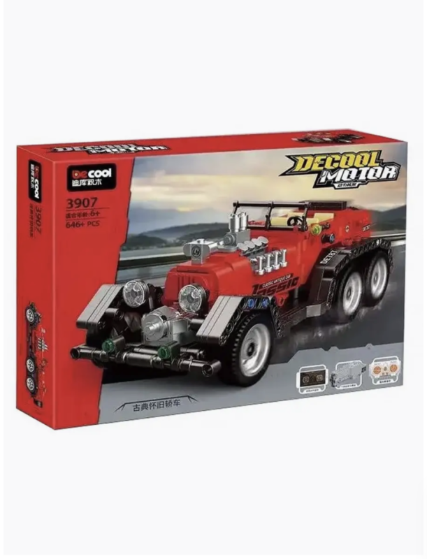 Конструктор Ретро кар Mercedes-Benz G4 на радиоуправлении 646 деталей Конструктор Ретро кар Mercedes-Benz G4 на радиоуправлении 646 деталей