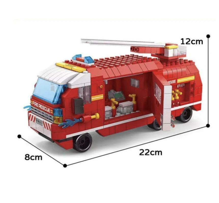 Конструктор Конструктор "Пожарная машина 6 в 1" 1000 ДЕТАЛЕЙ
