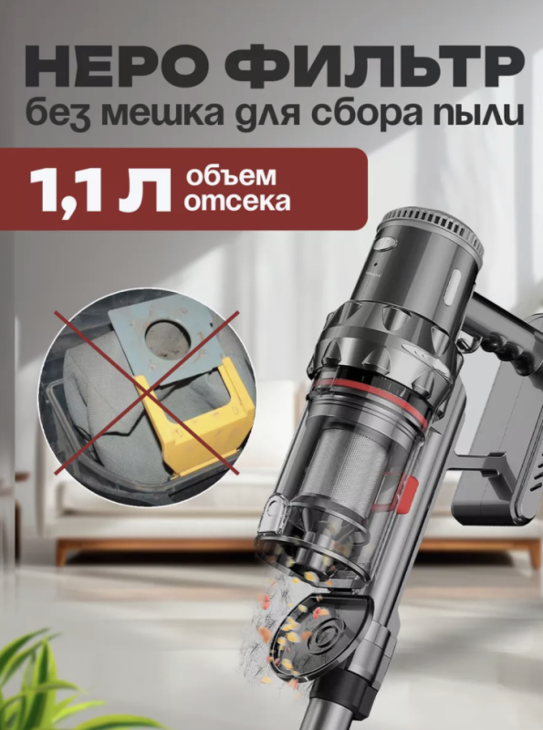 Пылесос вертикальный беспроводной SOKANY SK-3377