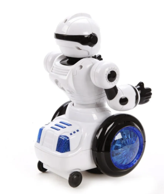 Робот игрушечный детский светящийся, со звуком