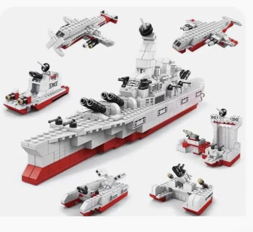 Конструктор корабль 6 в 1 1000 деталей Конструктор корабль 6 в 1 1000 деталей