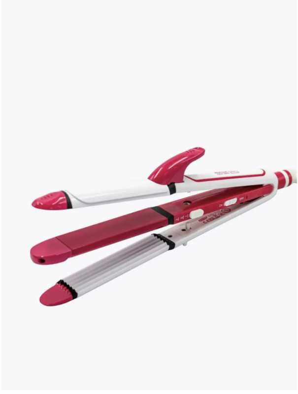 Мультистайлер 3 в 1 (гофре, выпрямитель, плойка) Geemy GM-1958