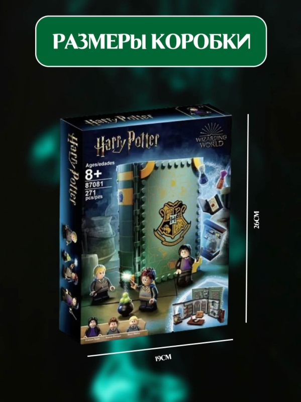 Конструктор Гарри Поттер Хогвартс: Урок зельеварения 271 деталь