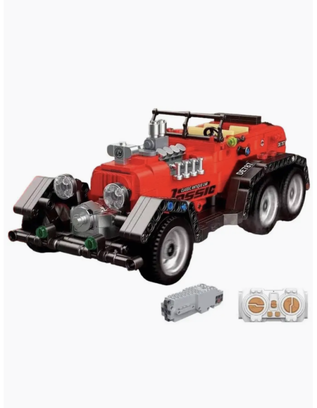 Конструктор Ретро кар Mercedes-Benz G4 на радиоуправлении 646 деталей Конструктор Ретро кар Mercedes-Benz G4 на радиоуправлении 646 деталей