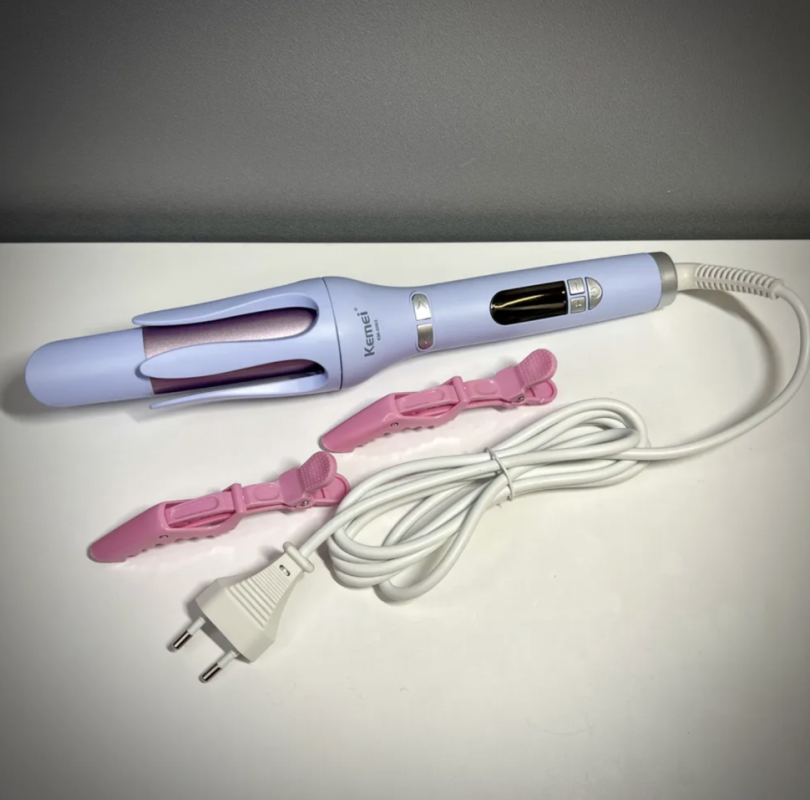 Крутящаяся плойка для завивки Kemei KM-2063