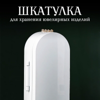 Шкатулка для хранения ювелирных изделий (белая)