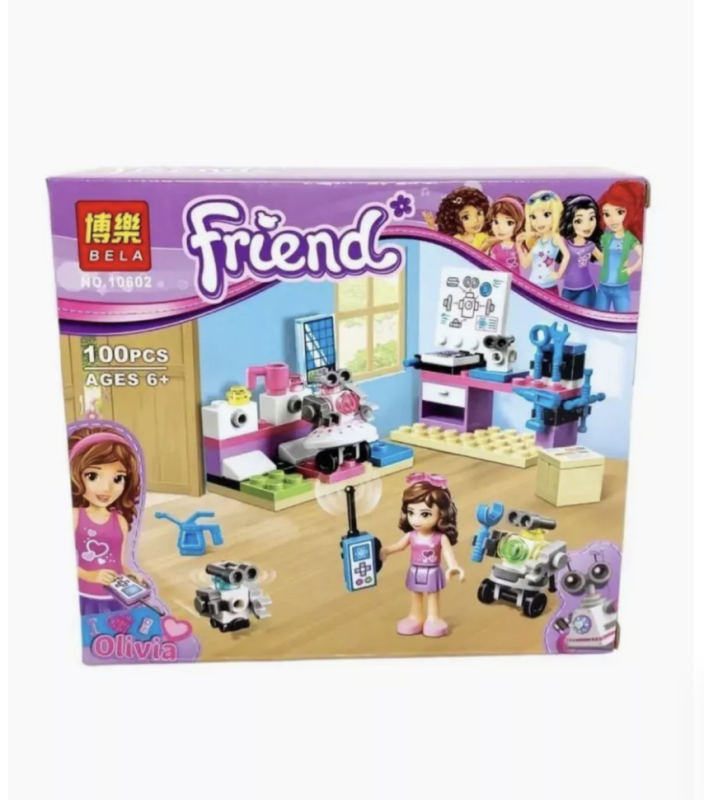 Конструктор Творческая Лаборатория Оливии 100 деталей Конструктор Творческая Лаборатория Оливии 100 деталей