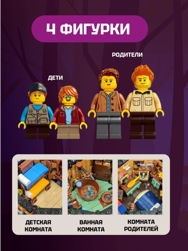 Конструктор Ideas Дом на дереве 3036 деталей