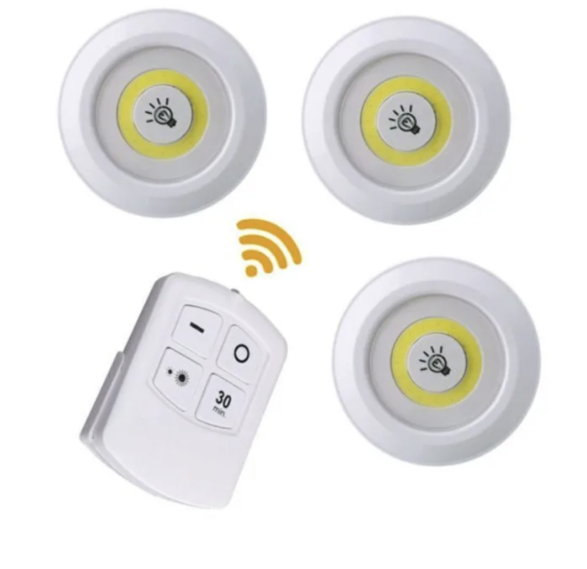 Cветодиодный светильник LED light with Remote Control set of 3