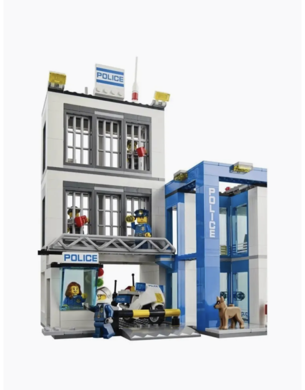 Конструктор Сити Полицейский участок 854 деталей