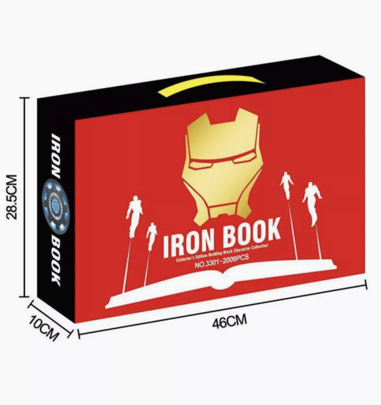 Конструктор Книга Железного Человека 2009 деталей
