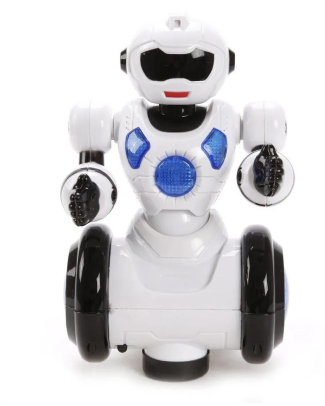 Робот игрушечный детский светящийся, со звуком