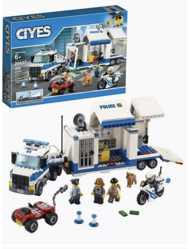 Конструктор Сити Мобильный командный центр 400 деталей Конструктор Сити Мобильный командный центр 400 деталей