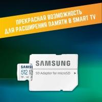 Карта памяти Microsd Class 10 Evo Plus 512 gb