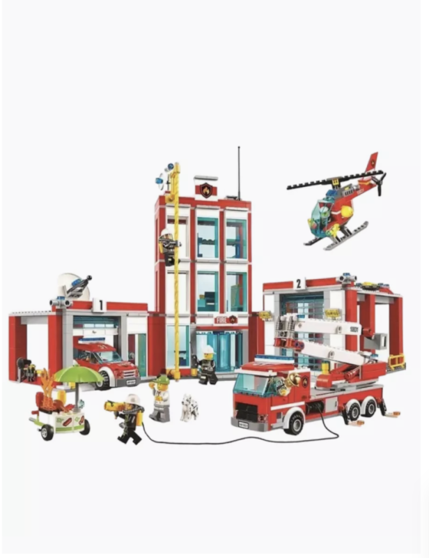 Конструктор Сити Пожарная станция 919 деталей