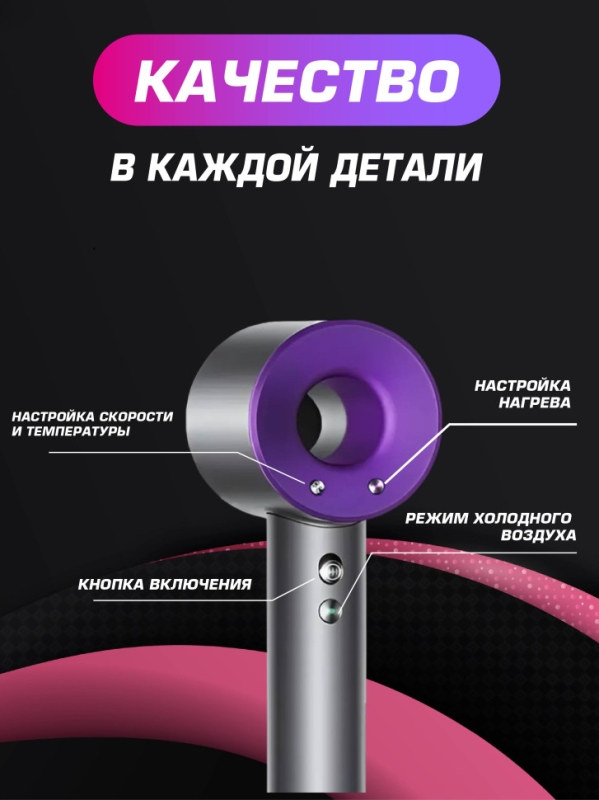 Фен набор 6 в 1 2.7 м Фен набор 6 в 1 2.7 м