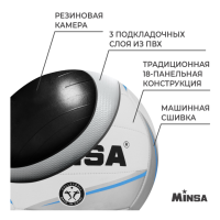 Мяч волейбольный MINSA, ПВХ, машинная сшивка, 18 панелей, р. 5